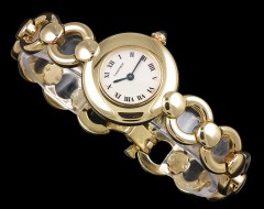 Cartier solid 18ct gold ladies watch – c1980s
