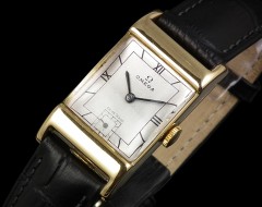 Omega Art Deco 18ct gold gents watch – c1935