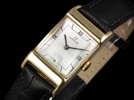 Omega Art Deco 18ct gold gents watch – c1935