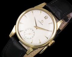 Omega 18ct gold mint gents vintage watch – c1947