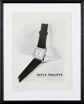 Patek Philippe genuine vintage watch advert – framed