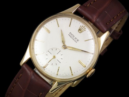 Rolex Precision 9ct gold gents vintage watch – c1960