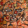Jesus Fuertes – original oil painting – disciple of Picasso – authentic