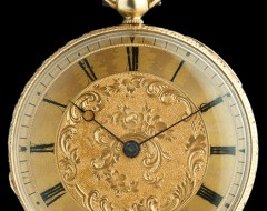 Victorian 18ct gold & enamel ladies pocket watch – c1860s