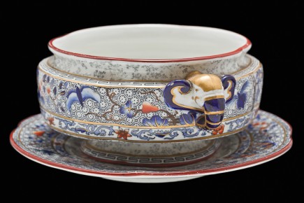 Georgian Royal Worcester  ceramic sauce pot – early 19th Century