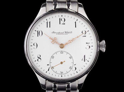 IWC steel antique watch – c1901 – huge 47mm case